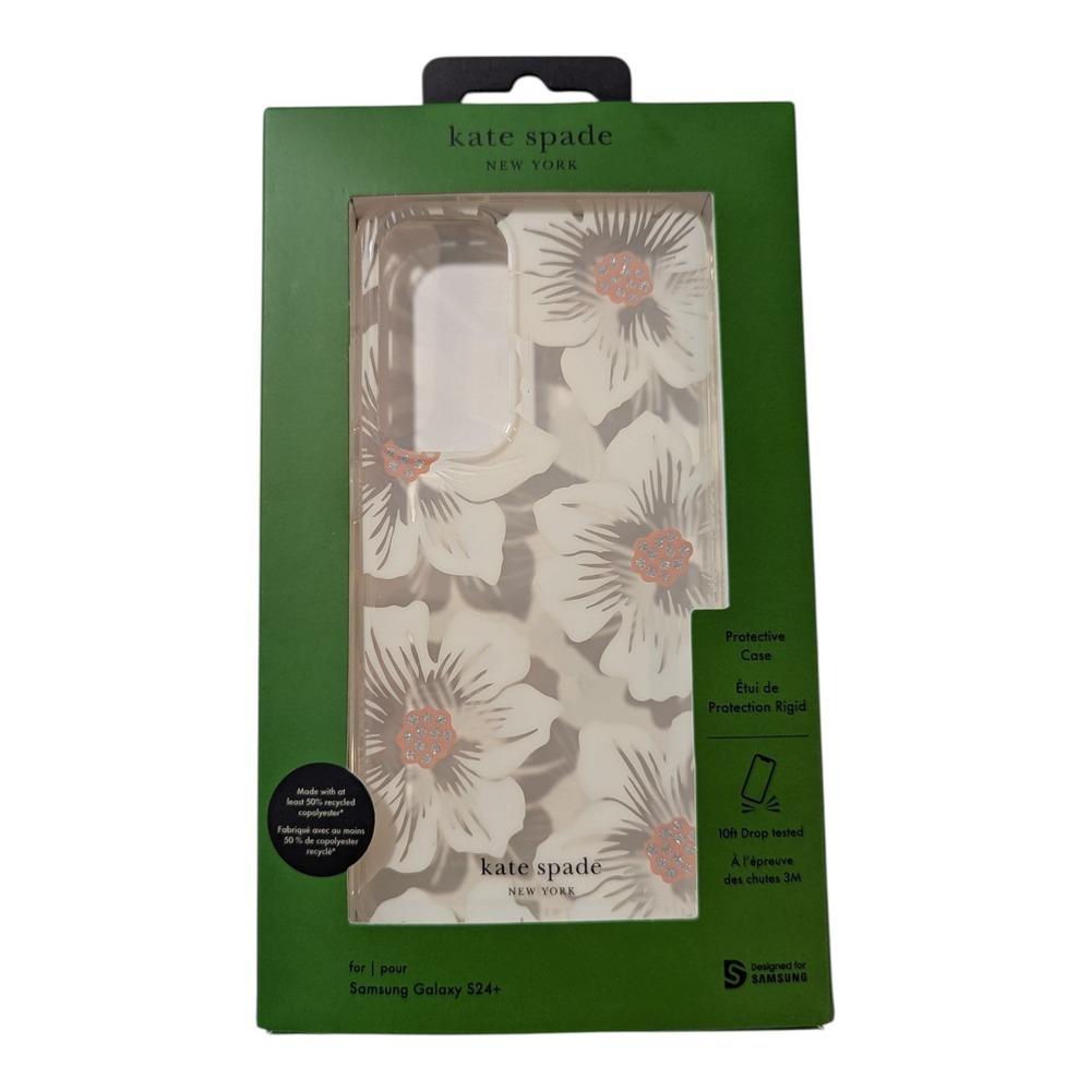 U4-N Kate Spade-New York-‎ Case for Samsung Galaxy S24+ - Clear/Flowers